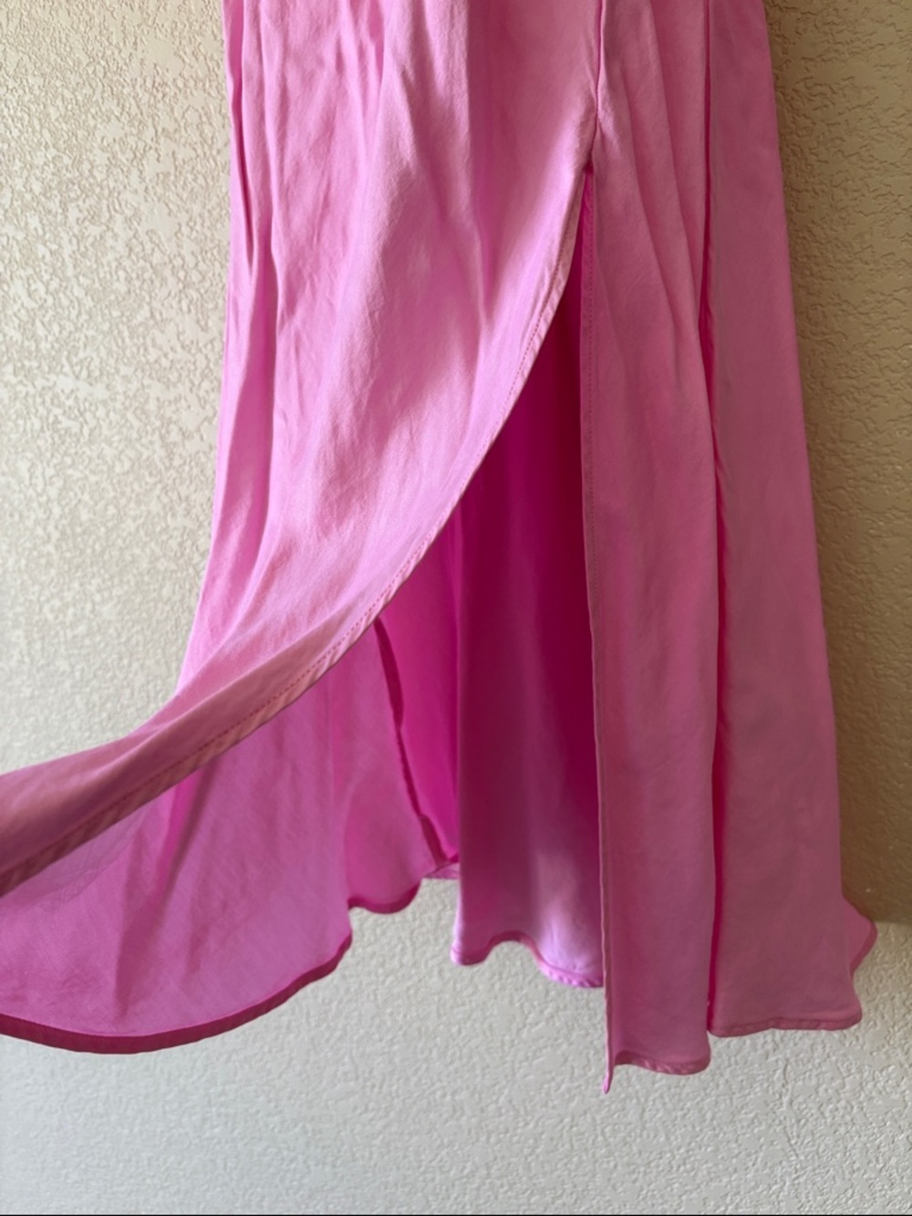Zara Slip Maxi Dress Featuring Adjustable Straps, Side Leg Slit - Picture 3 of 4